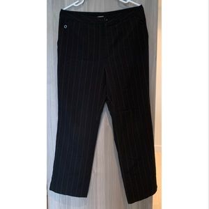 Black pinstripe pants (Large)